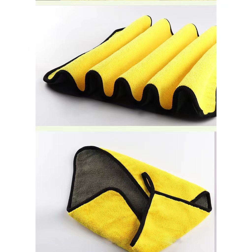 5PCS Car wash cloth Microfiber Towel Auto Cleaning Drying Cloth Hemming Super Absorbent
