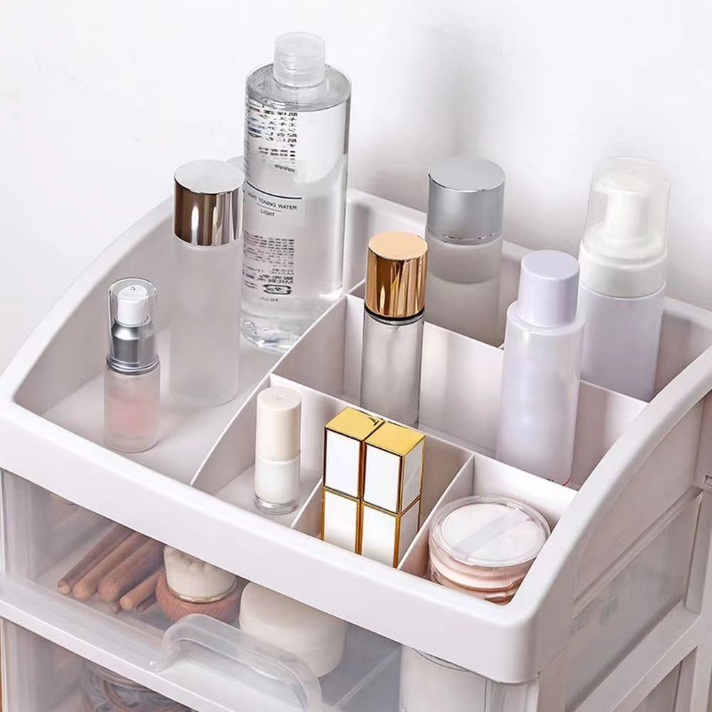 Big Plastic Makeup Drawer Organizer with Drawer 3 Tier Layer High quality Make up Organizer