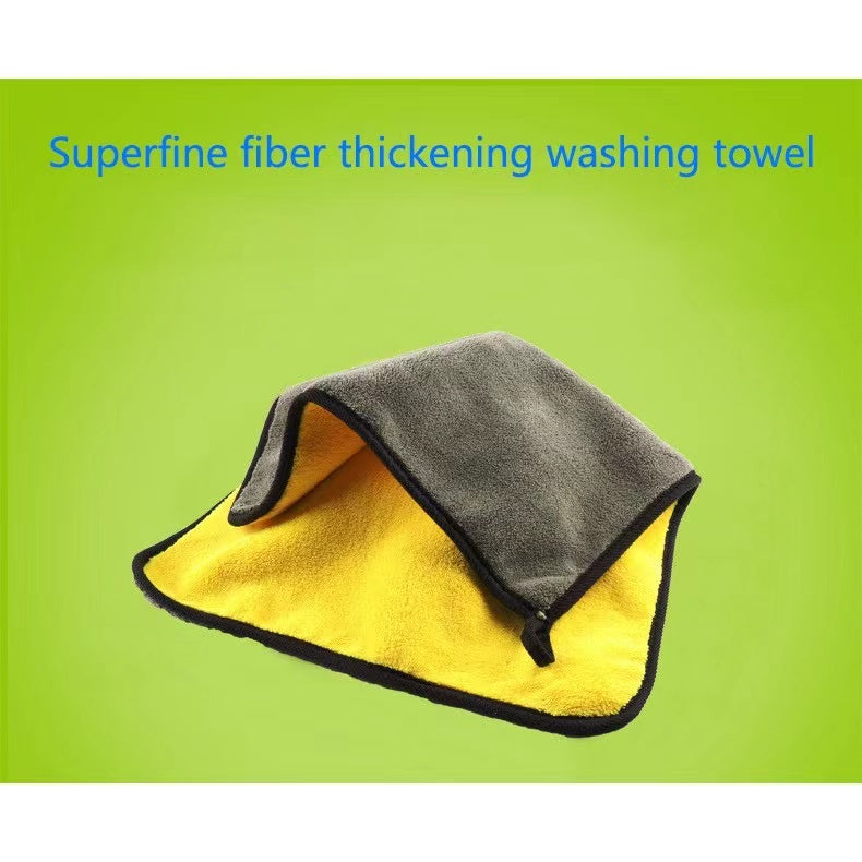 5PCS Car wash cloth Microfiber Towel Auto Cleaning Drying Cloth Hemming Super Absorbent