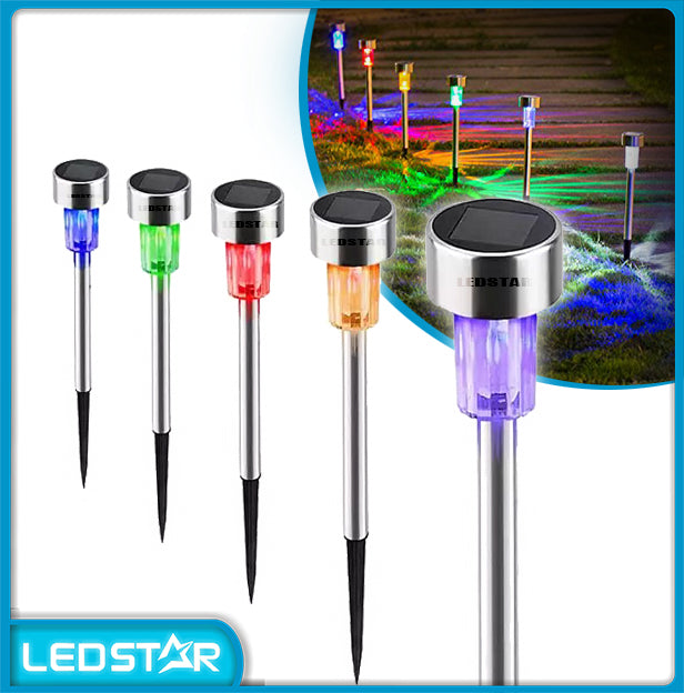 LEDSTAR 5pcs/1pcs Topaz 1.2v 40mah Outdoor Garden Solar Lamp Light(color)