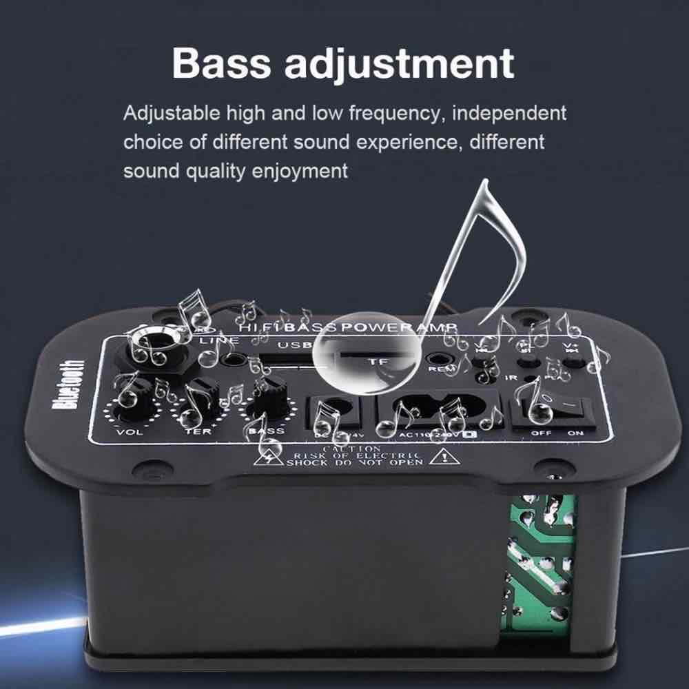 LEDSTAR Bluetooth Amplifier Board FLAC APE WAV WMA MP3 Decoding Subwoofer High Power HiFI Bass