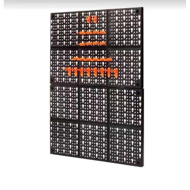 LEDSTAR Tool Hanging Board Garage Wall Tool Rack Pegboard