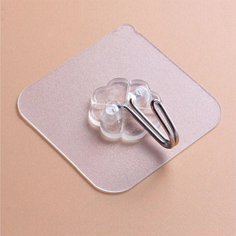 1Pcs Kitchen Bathroom Transparent Purse Hook Strong Self-Adhesive Door Wall Hooks
