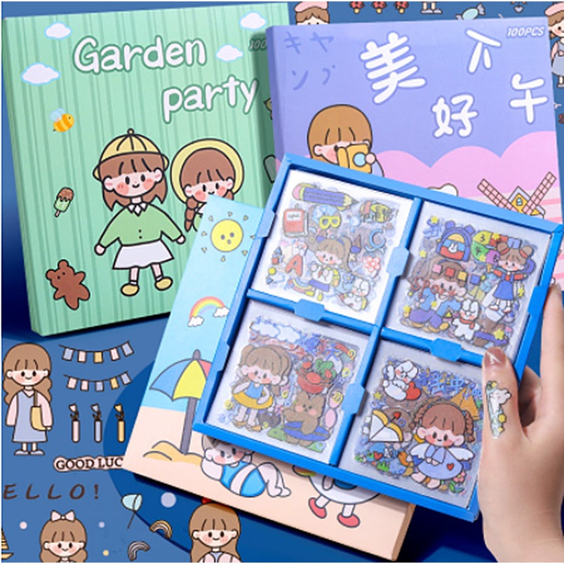 Cartoon Sticker Cute Waterproof Transparent Sticker