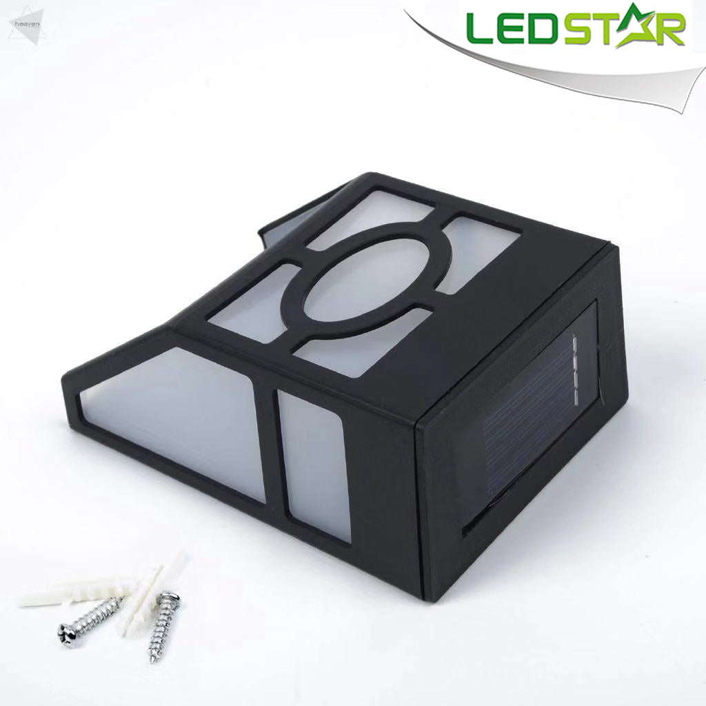LEDSTAR Solar Power Wall LED Light Outdoor Waterproof For Fence