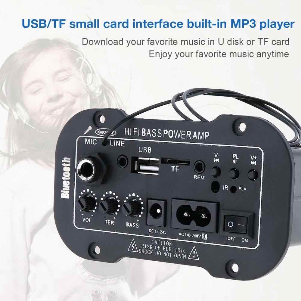 LEDSTAR Bluetooth Amplifier Board FLAC APE WAV WMA MP3 Decoding Subwoofer High Power HiFI Bass