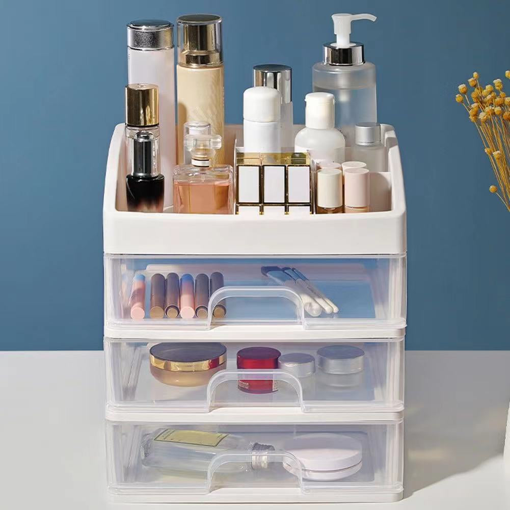 Big Plastic Makeup Drawer Organizer with Drawer 3 Tier Layer High quality Make up Organizer