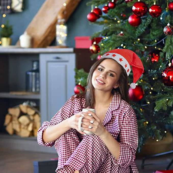 LEDstar Christmas Light-Up Santa Hat