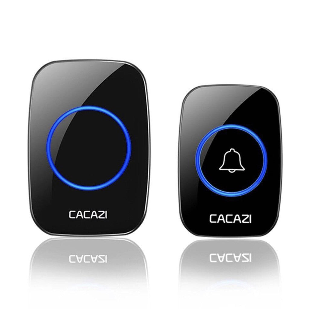 Intelligent small LED wireless doorbell waterproof 300M range door bells 38 Songs Chime door ring US