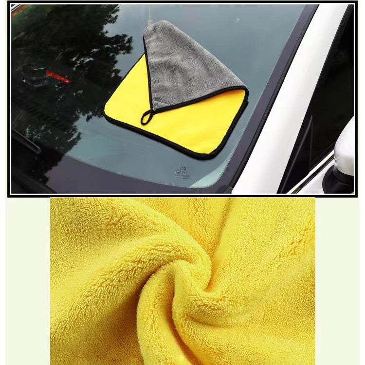 5PCS Car wash cloth Microfiber Towel Auto Cleaning Drying Cloth Hemming Super Absorbent