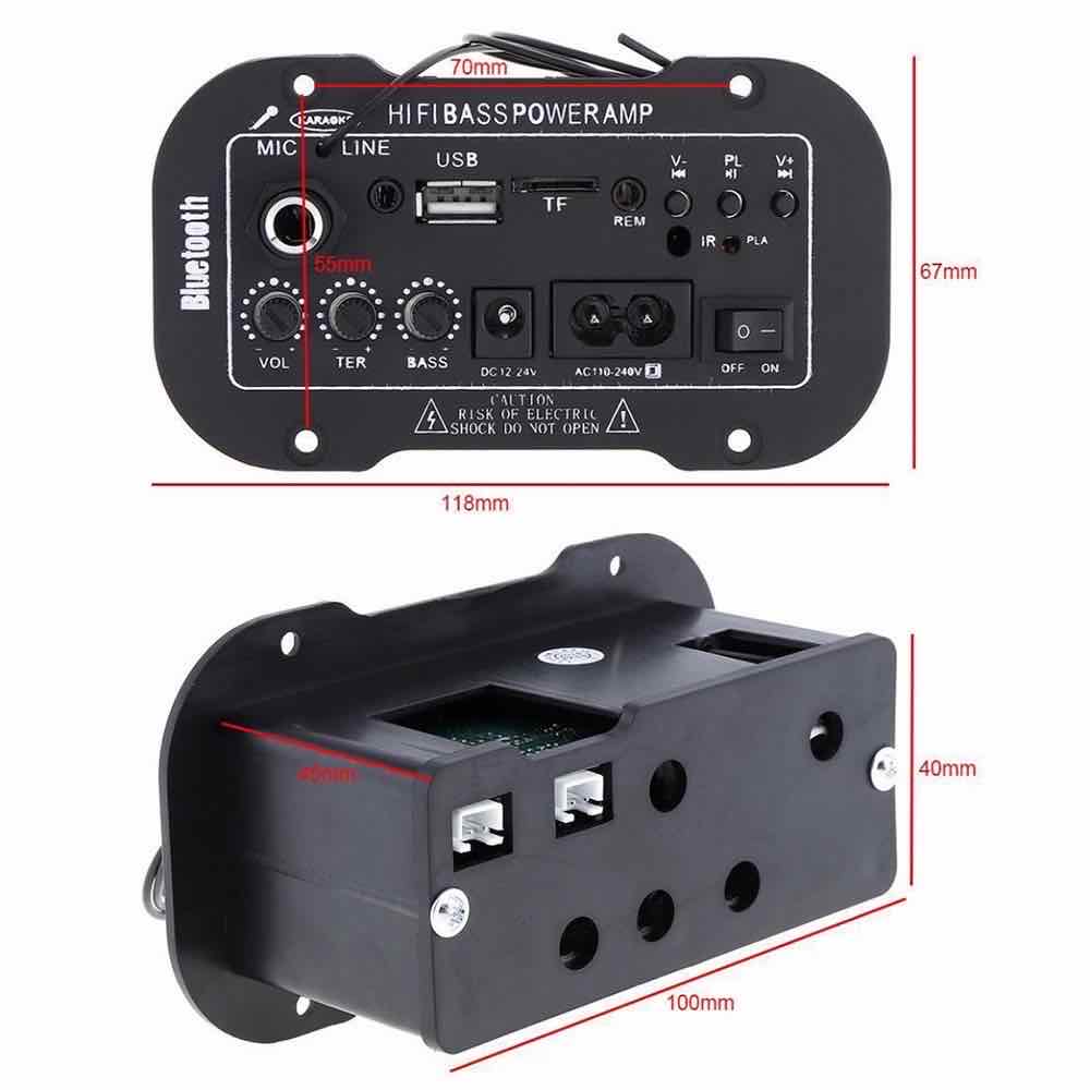 LEDSTAR Bluetooth Amplifier Board FLAC APE WAV WMA MP3 Decoding Subwoofer High Power HiFI Bass