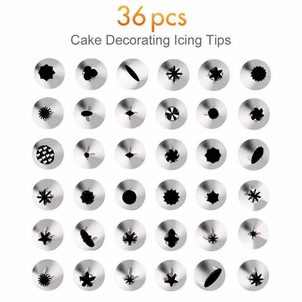 52 Pieces Turntable Decorating Nozzle Set Cake Baking Supplies Set