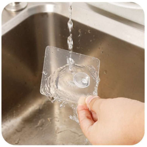 1Pcs Kitchen Bathroom Transparent Purse Hook Strong Self-Adhesive Door Wall Hooks