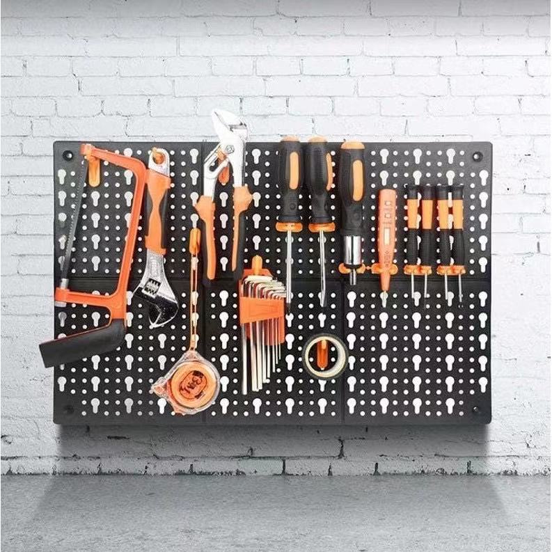 LEDSTAR Tool Hanging Board Garage Wall Tool Rack Pegboard