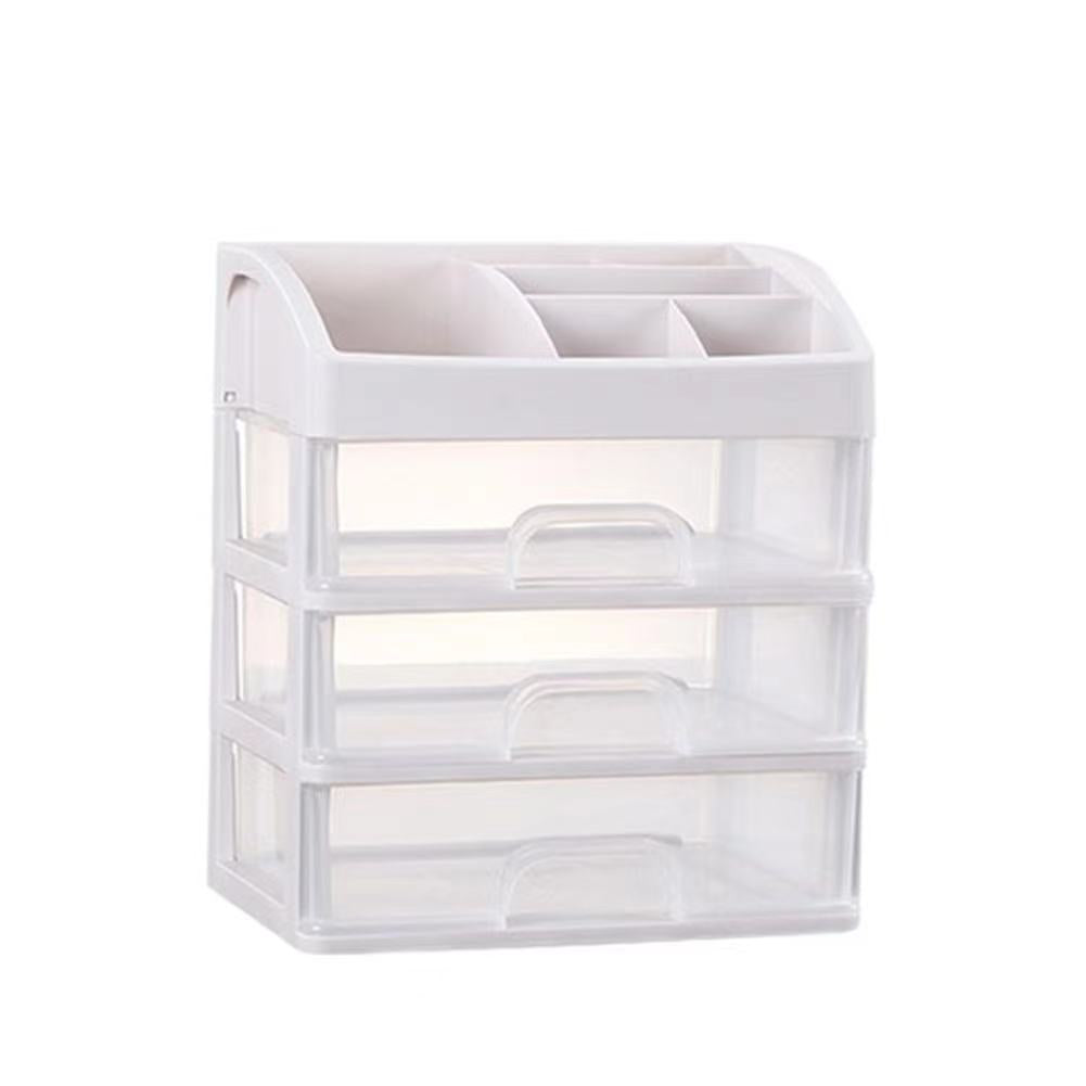 Big Plastic Makeup Drawer Organizer with Drawer 3 Tier Layer High quality Make up Organizer