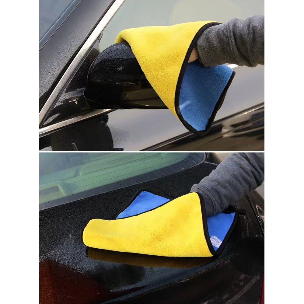 5PCS Car wash cloth Microfiber Towel Auto Cleaning Drying Cloth Hemming Super Absorbent