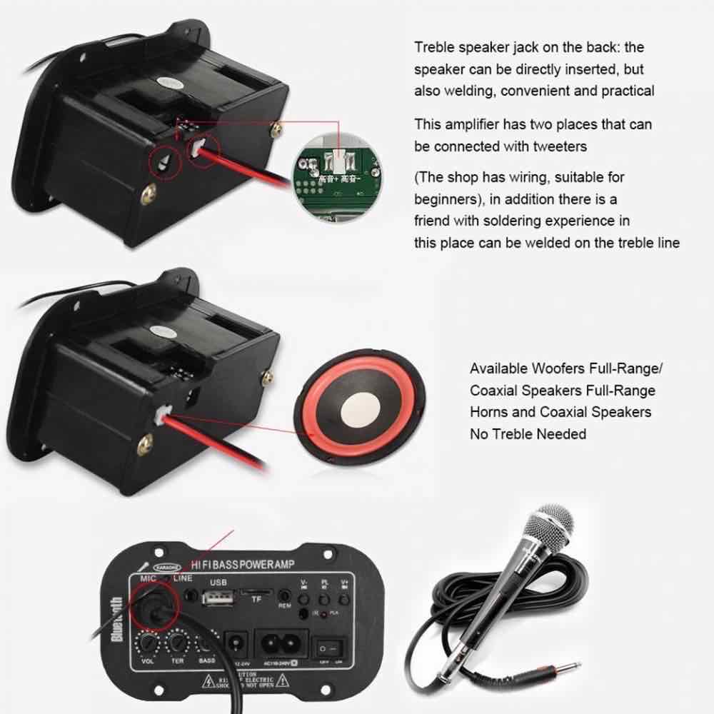 LEDSTAR Bluetooth Amplifier Board FLAC APE WAV WMA MP3 Decoding Subwoofer High Power HiFI Bass
