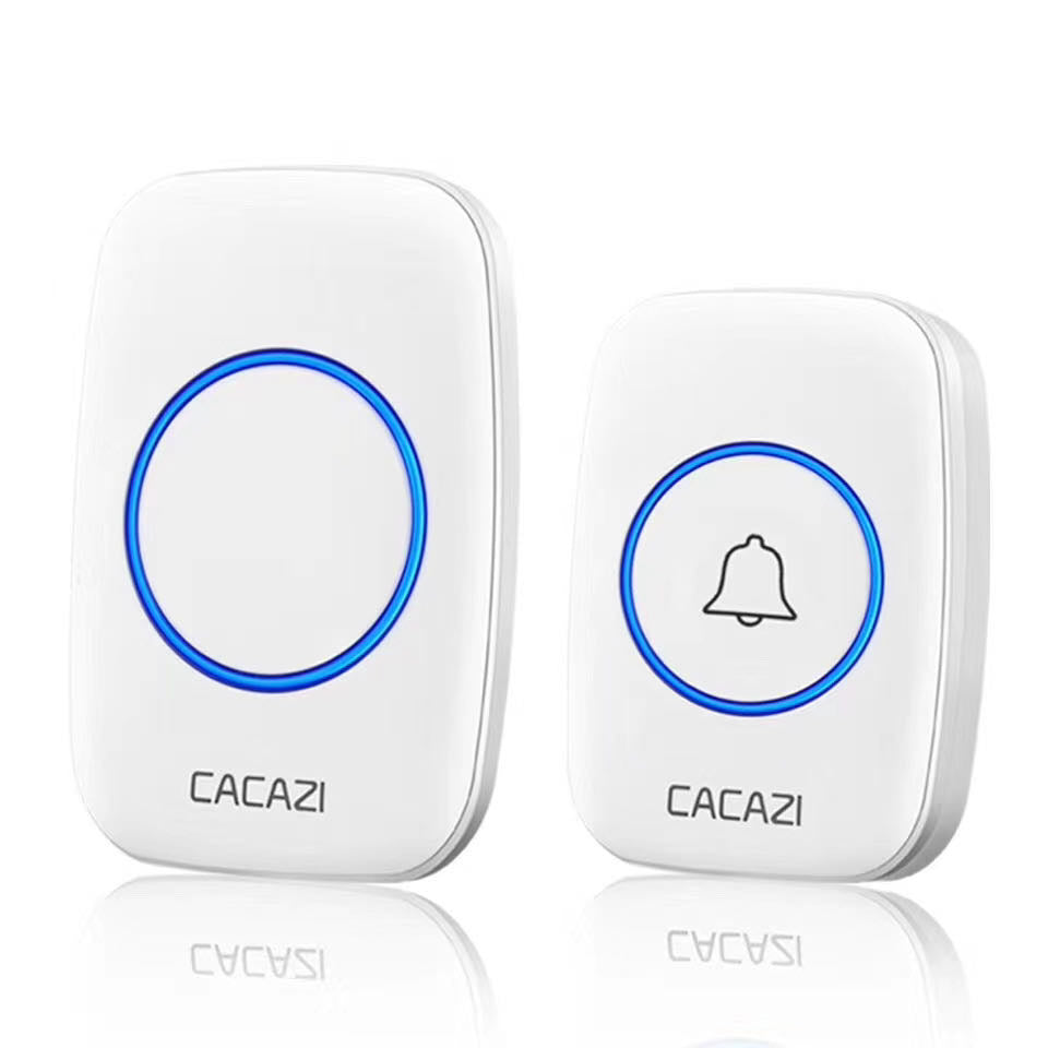 Intelligent small LED wireless doorbell waterproof 300M range door bells 38 Songs Chime door ring US