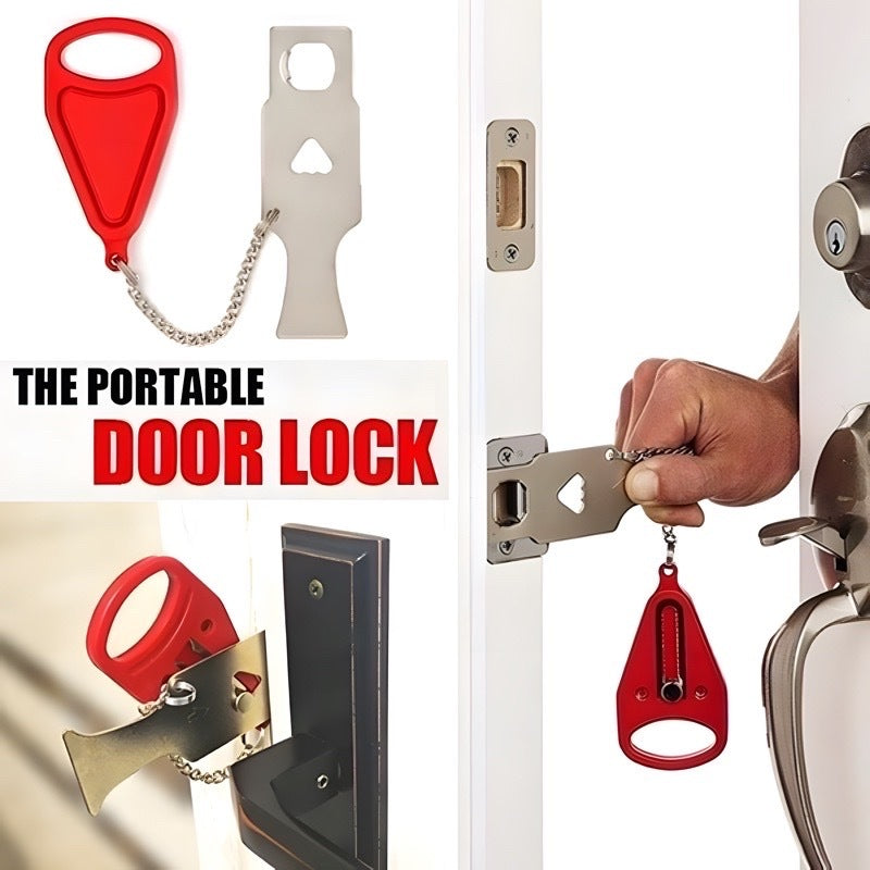 Security Anti-Theft Lock Portable Travel Door Lock Home Security for House Apartment Travel Dorm