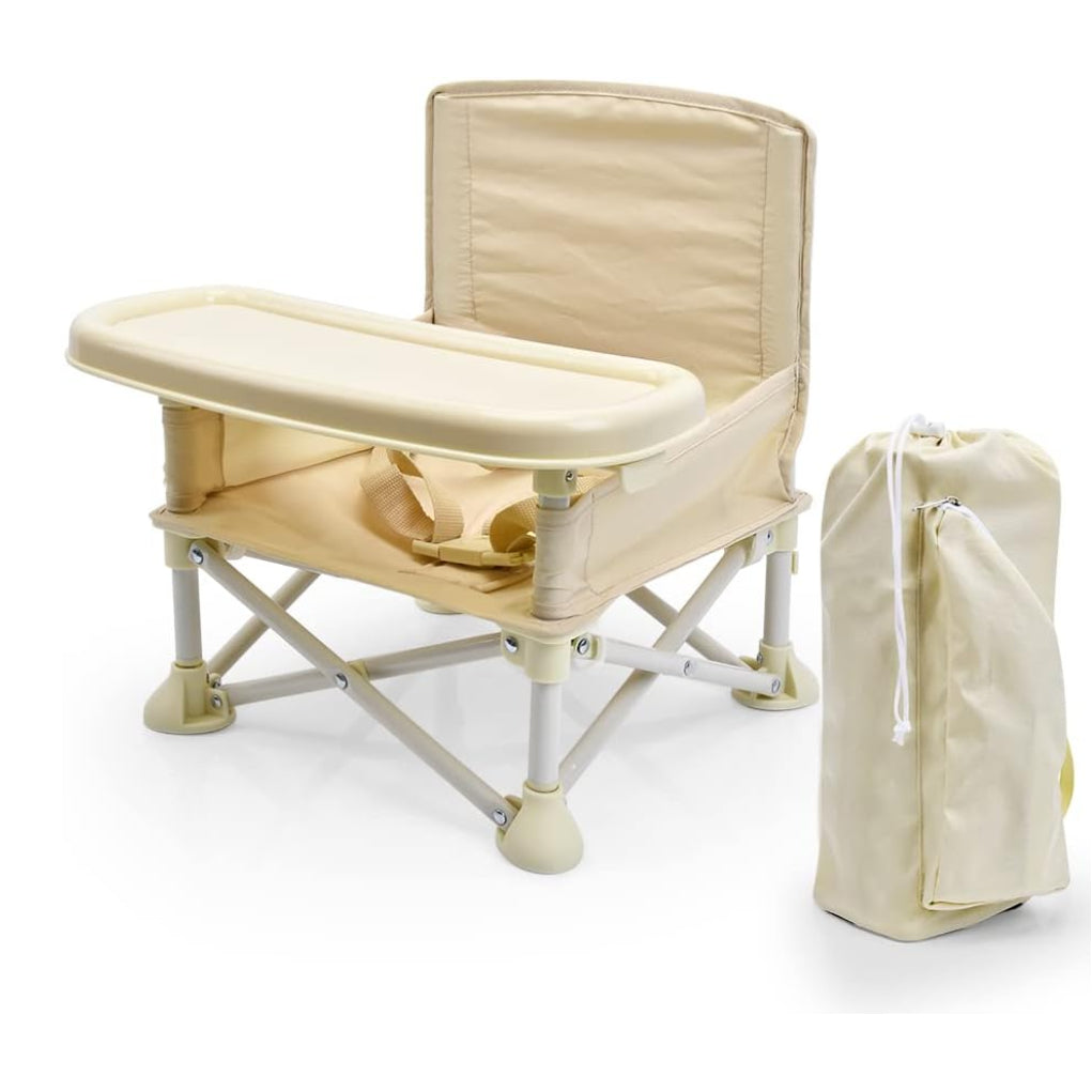 Foldable Baby Chair Lightweight Anti-Slip Durable with Safety Belt Storage Bag Included