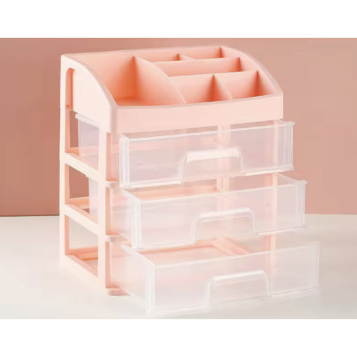 Big Plastic Makeup Drawer Organizer with Drawer 3 Tier Layer High quality Make up Organizer
