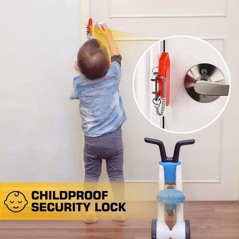 Security Anti-Theft Lock Portable Travel Door Lock Home Security for House Apartment Travel Dorm
