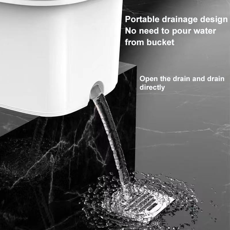 Magic Spin Mop With Spinner And Bucket Microfiber Rotating Floor Free 2pcs MOP REFILL