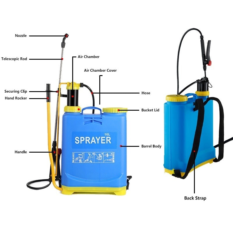 16L Manual sprayer or Electric sprayer Knapsack BATTERY for Agricultural and Garden
