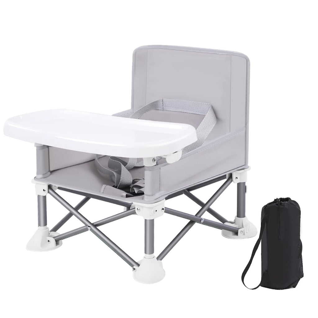 Foldable Baby Chair Lightweight Anti-Slip Durable with Safety Belt Storage Bag Included