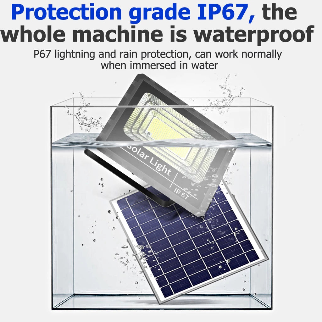 Solar light outdoor waterproof solar flood lights ip67 led solar lamp indoor light street lamp