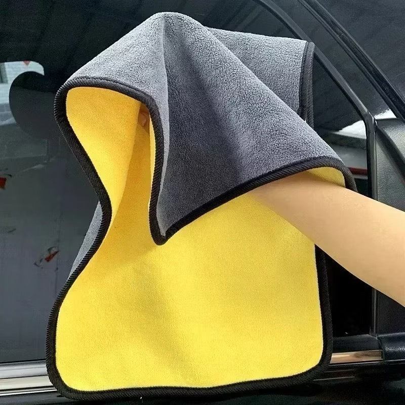 5PCS Car wash cloth Microfiber Towel Auto Cleaning Drying Cloth Hemming Super Absorbent