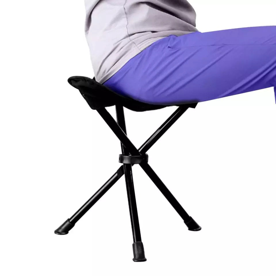 Outdoor portable folding triangle stool foldable chair