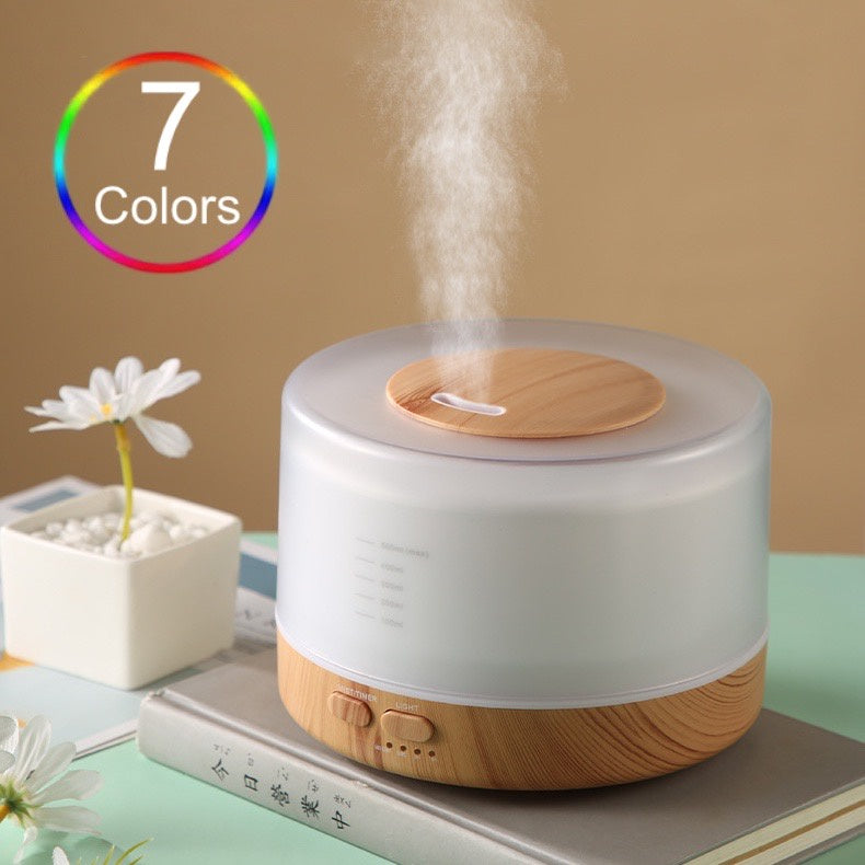 500ML 7 LED Aromatherapy Humidifier with Essential oil Ultrasonic Essential Oil Diffuser