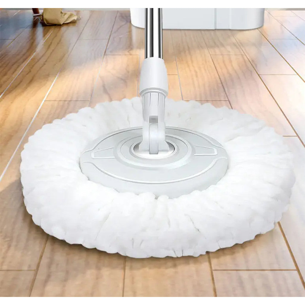 Magic Spin Mop With Spinner And Bucket Microfiber Rotating Floor Free 2pcs MOP REFILL