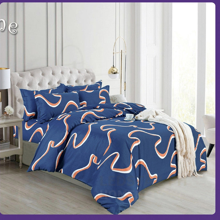 Premium 4in1 Printed Bedding Set High Quality Korean Cotton Blend Bedsheet