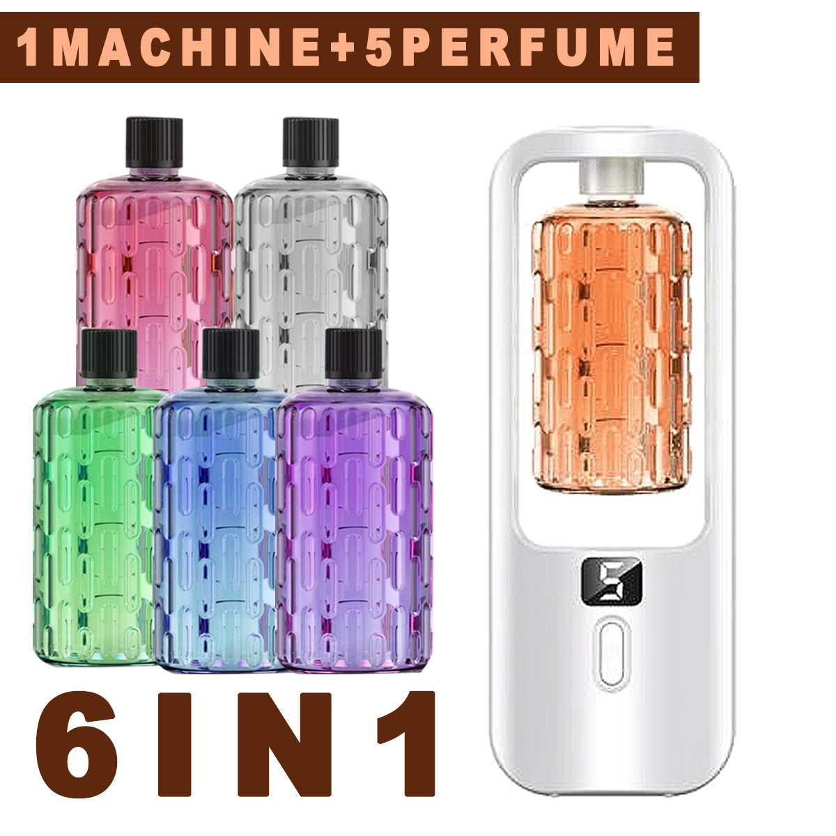6IN1 SET 50ml Aromatherapy Diffuser WITH Essential Oil
