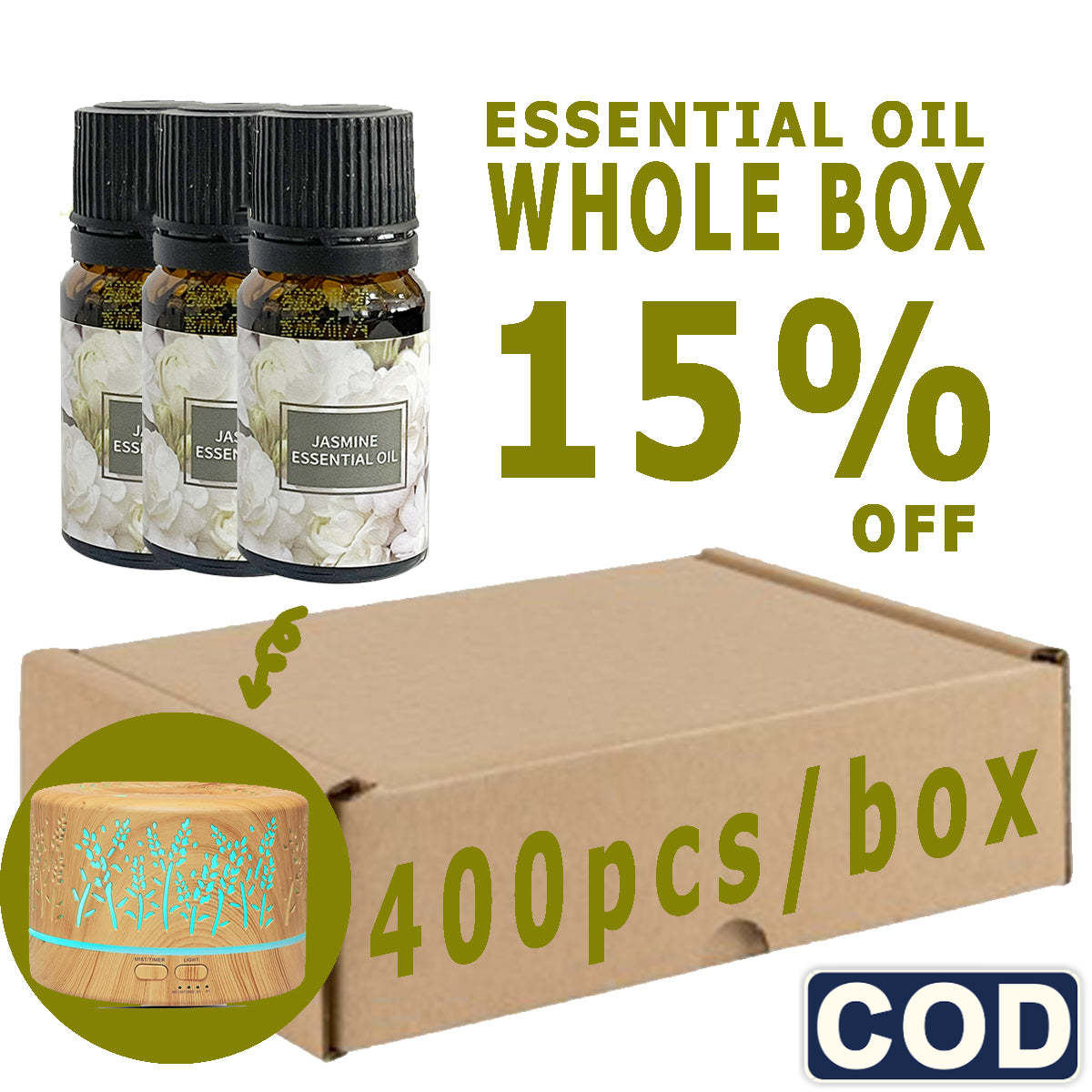 Whole Box/400pcs 10ml Fragrance Essential Oil Diffuser Lavender Mist Aromatherapy for Home Office