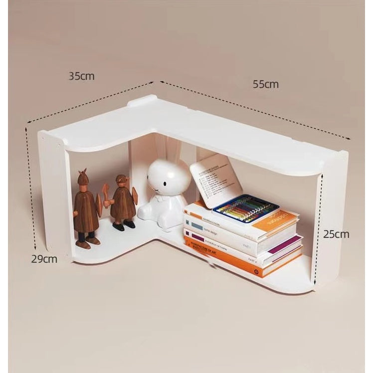 Wall Shelf Minimalist Floating Wall Mount Corner Shelves Storage Rack Solid Wood Book shelf Decorate