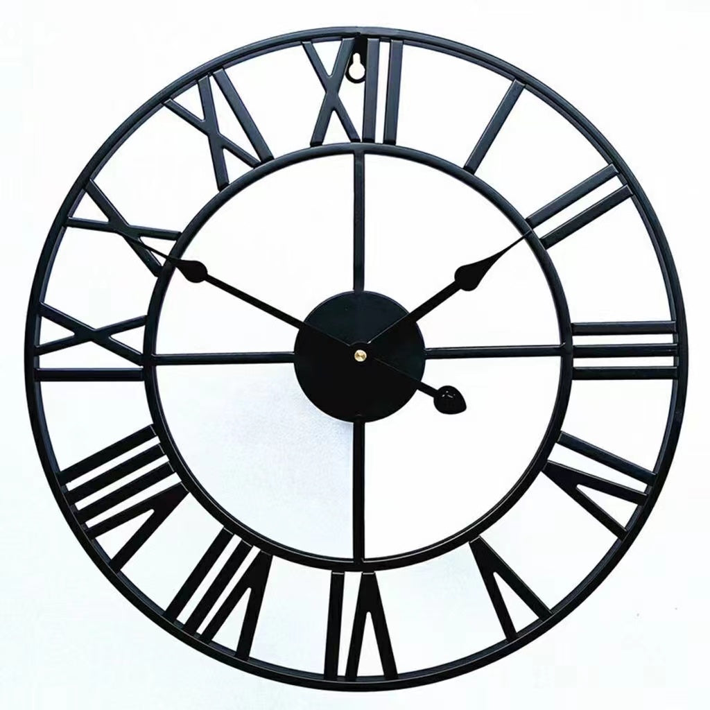 Metal Wall Clock Wall Clock Home Decor Wall Clock Wall Decor Retro Vintage Iron Round Art Clock