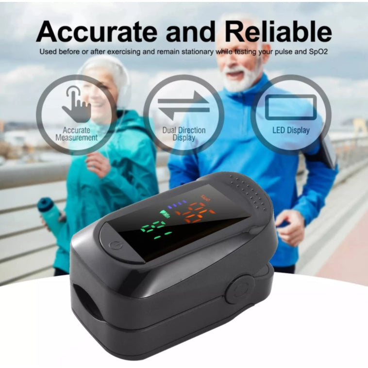 A2 Fingertip Pulse Oximeter Blood Oxygen Saturation Meter SPO2 PR Meter Heart Rate Monitor