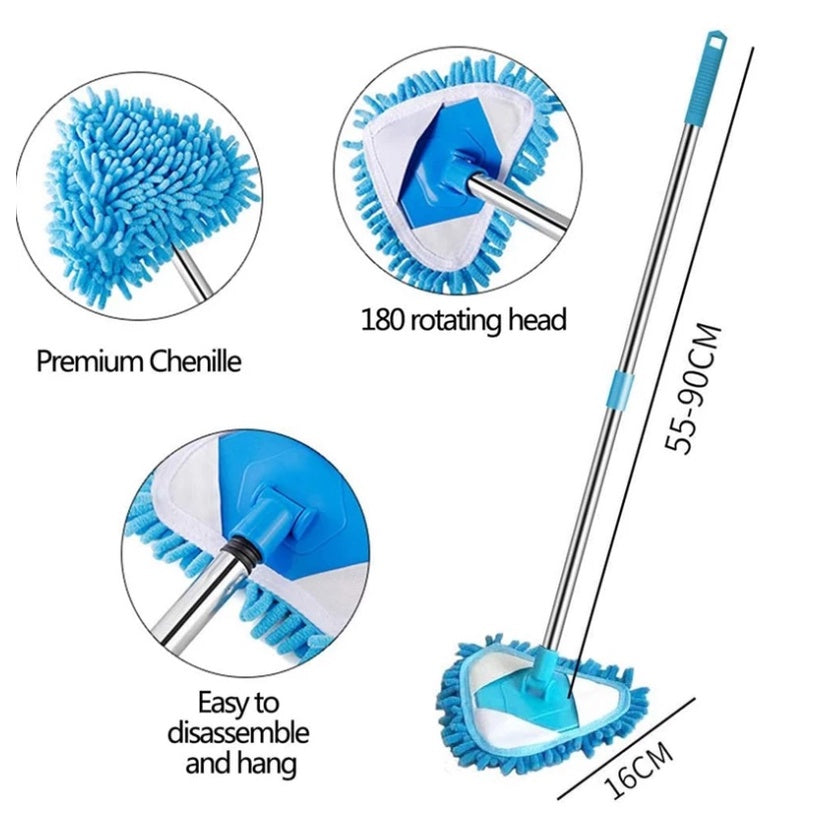 LEDSTAR Household Floor Cleaning Set Foldable Broom Dustpan Set  Rotating Broom With Dustpan