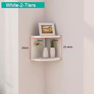 Wall Shelf Minimalist Floating Wall Mount Corner Shelves Storage Rack Solid Wood Book shelf Decorate