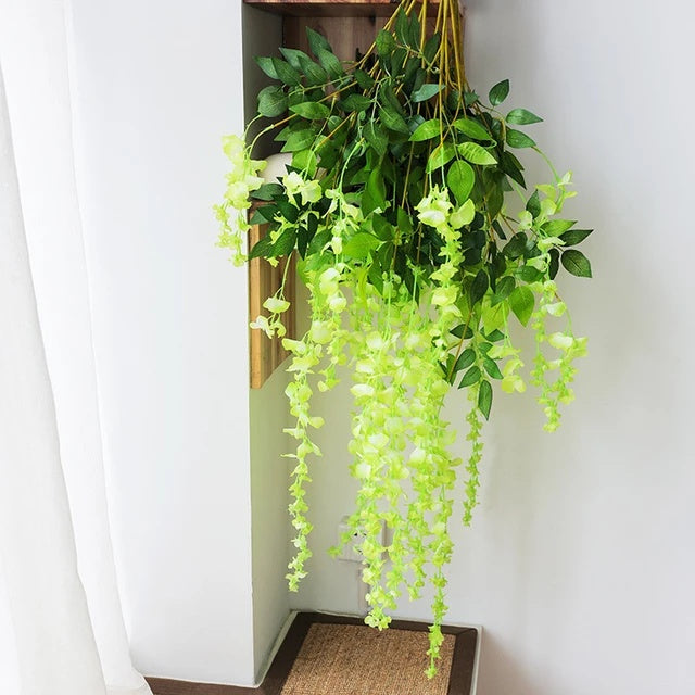 1M Artificial Orchid String Artificial Vine With Flower For Home Decor
