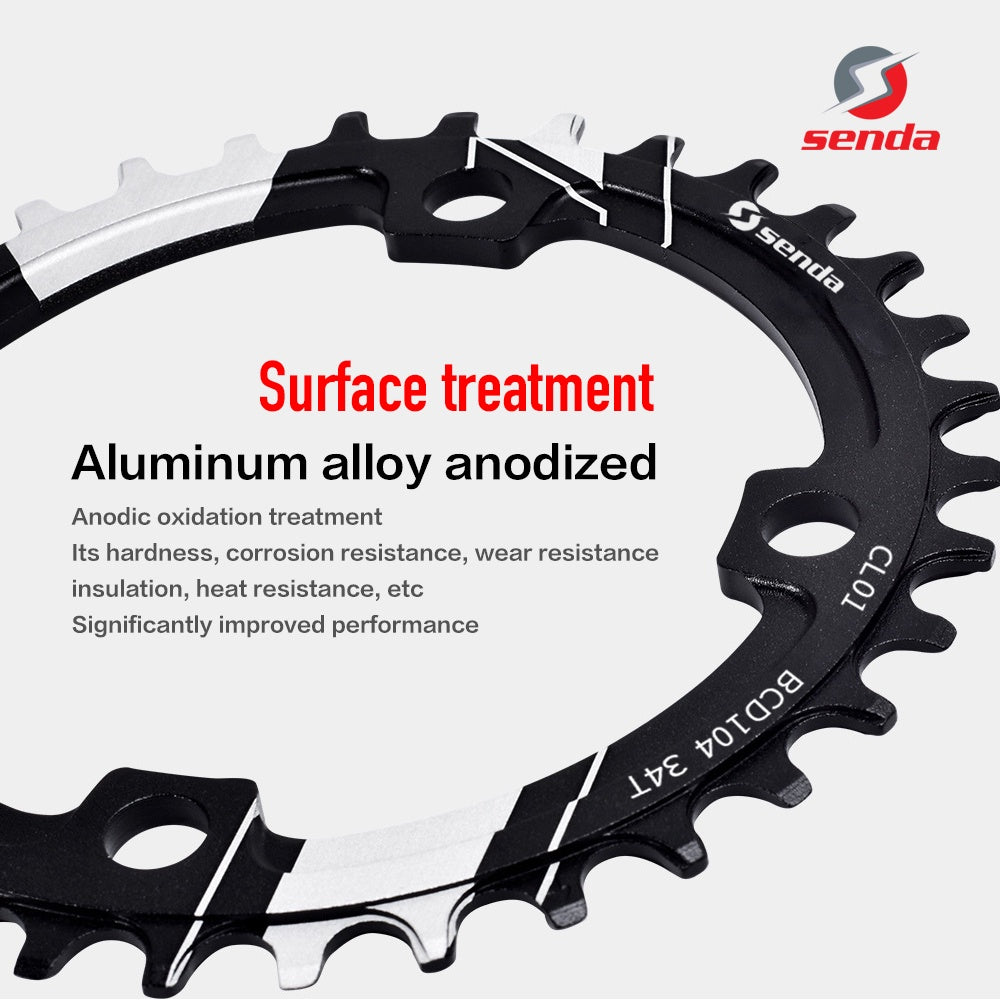 Chainring Mountain Bike Chainring Disc Oval Disc 104bcd 34t 36t 38t