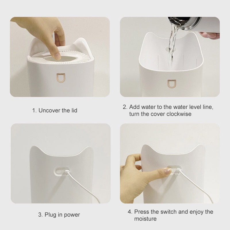 3.3L Humidifier Air Humidifier Anti-Burn Aroma Diffuser Purifier K7 Dual Mist Humidificator