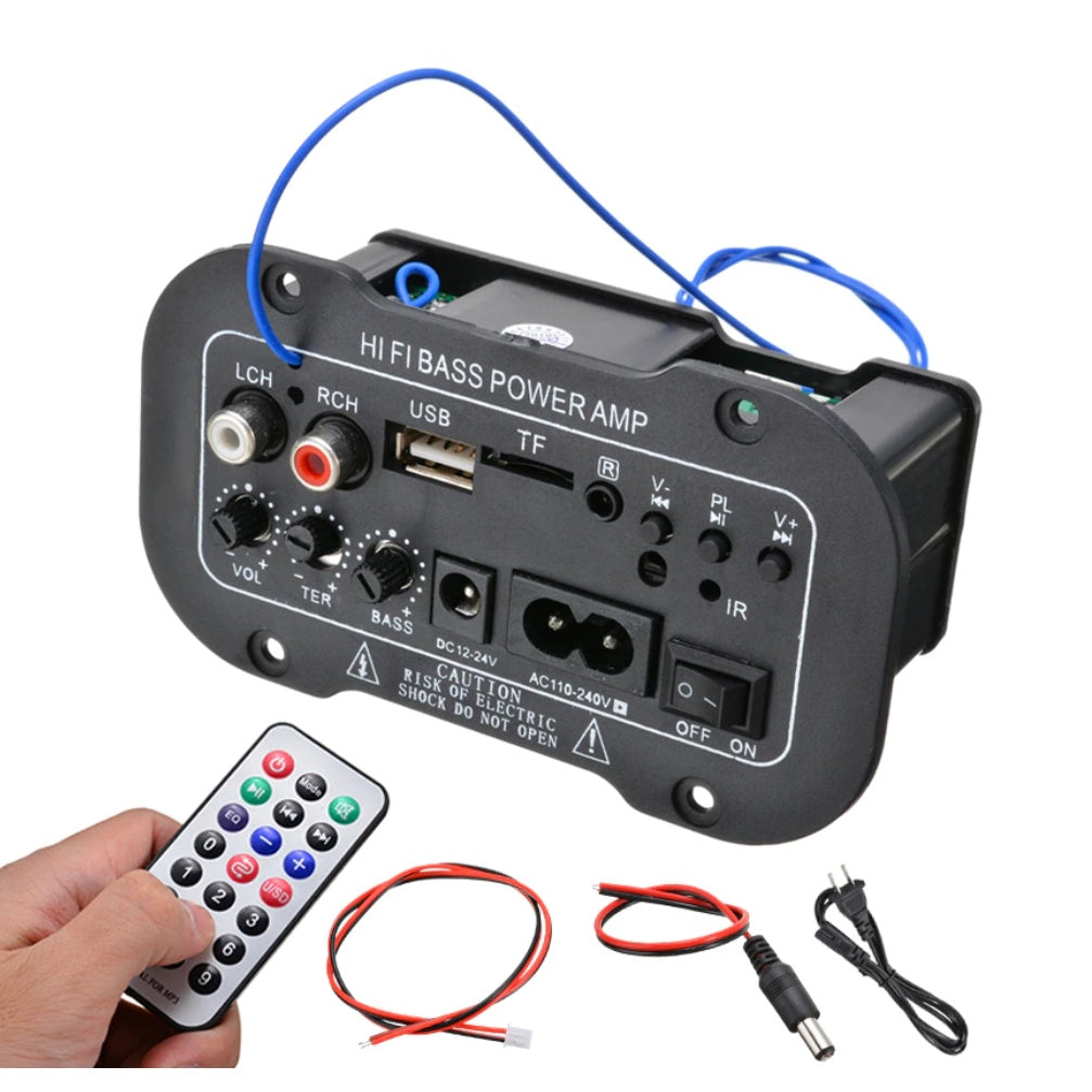 8/10 inch 12V/24V/220V Three-purpose SF-2MIC Car Digital Amplifier Bluetooth Microphone