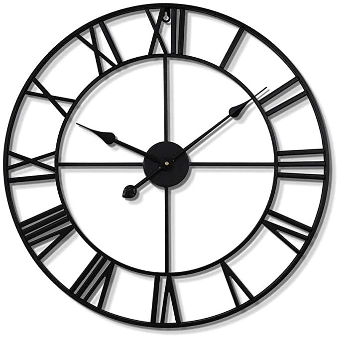 Metal Wall Clock Wall Clock Home Decor Wall Clock Wall Decor Retro Vintage Iron Round Art Clock
