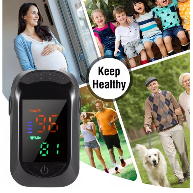 A2 Fingertip Pulse Oximeter Blood Oxygen Saturation Meter SPO2 PR Meter Heart Rate Monitor