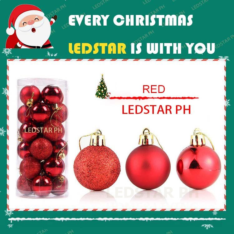 20pcs Christmas balls 4CM 5CM 6CM 8CM Christmas tree pendant Christmas decorations Christmas decor
