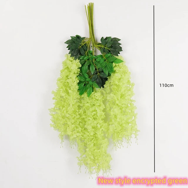 1M Artificial Orchid String Artificial Vine With Flower For Home Decor